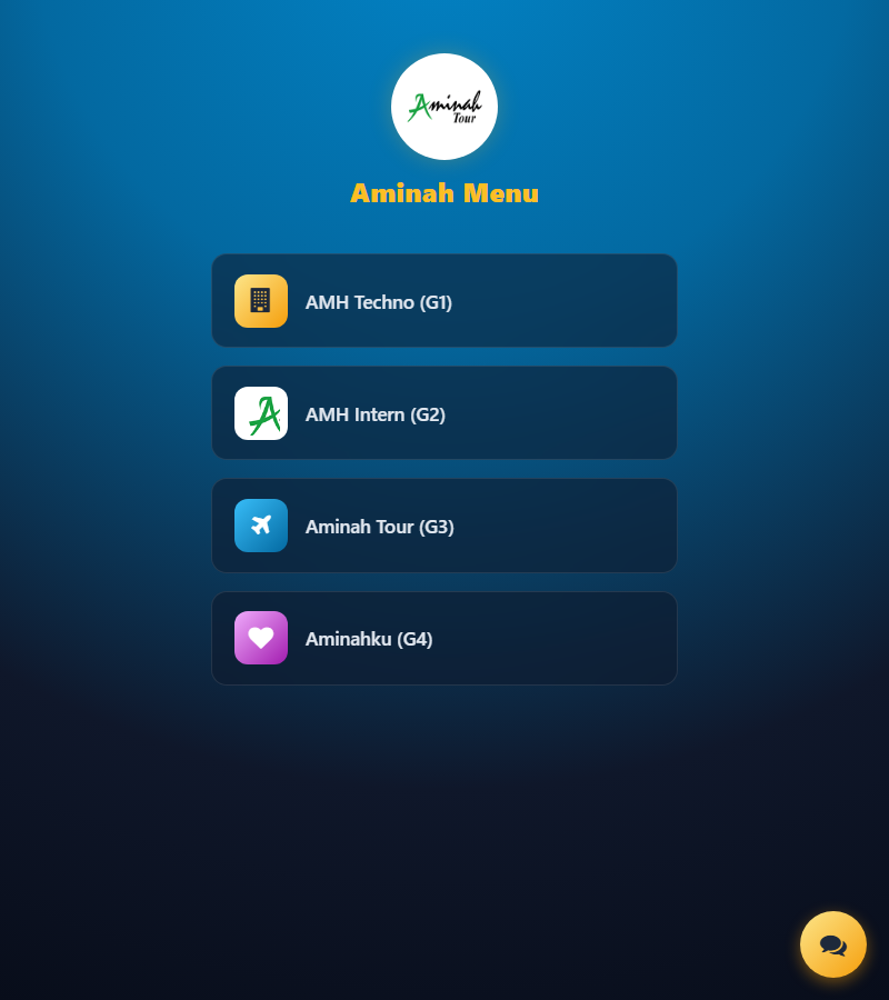 Aminah Menu PWA