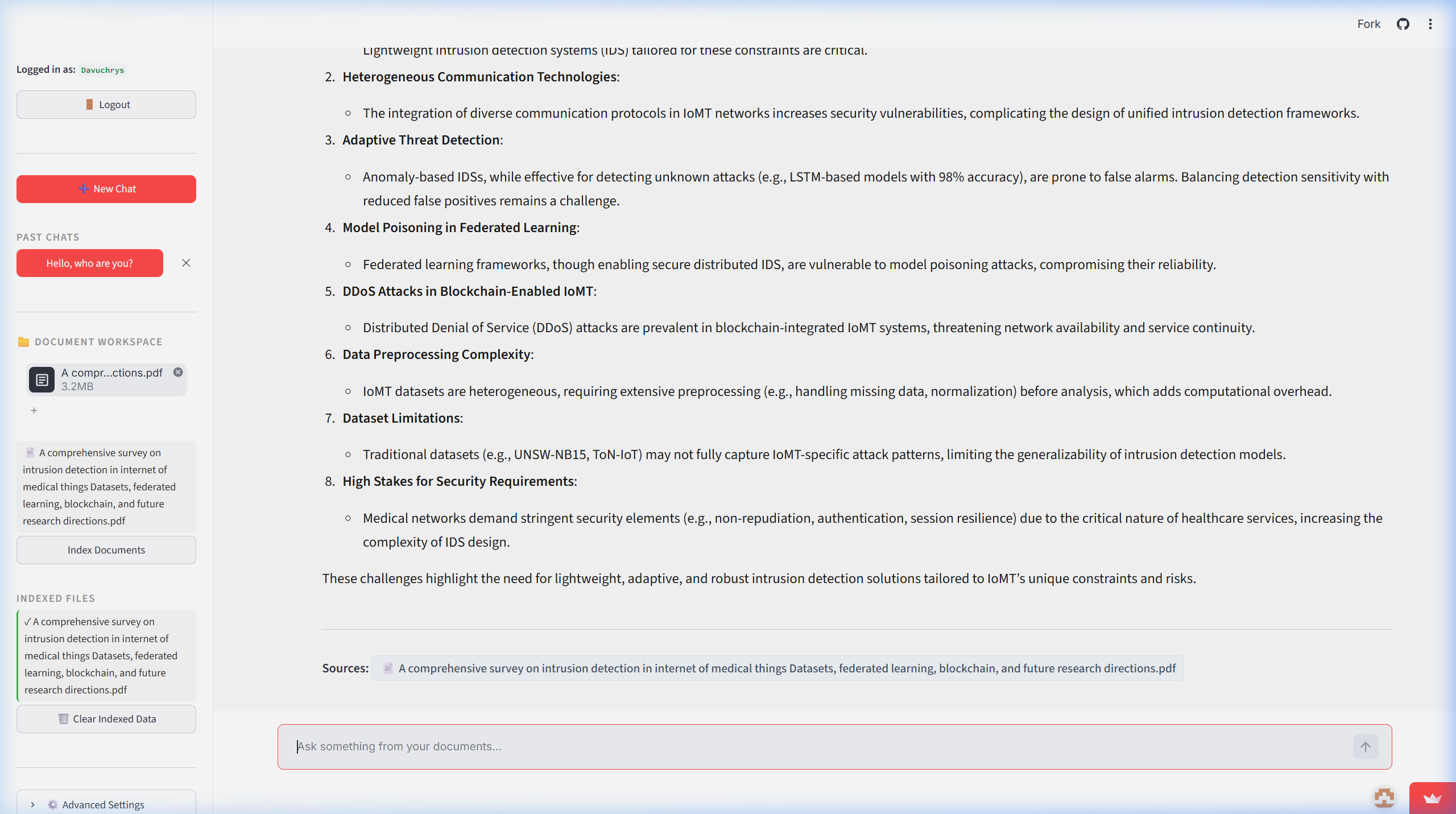 Question Response with Citations